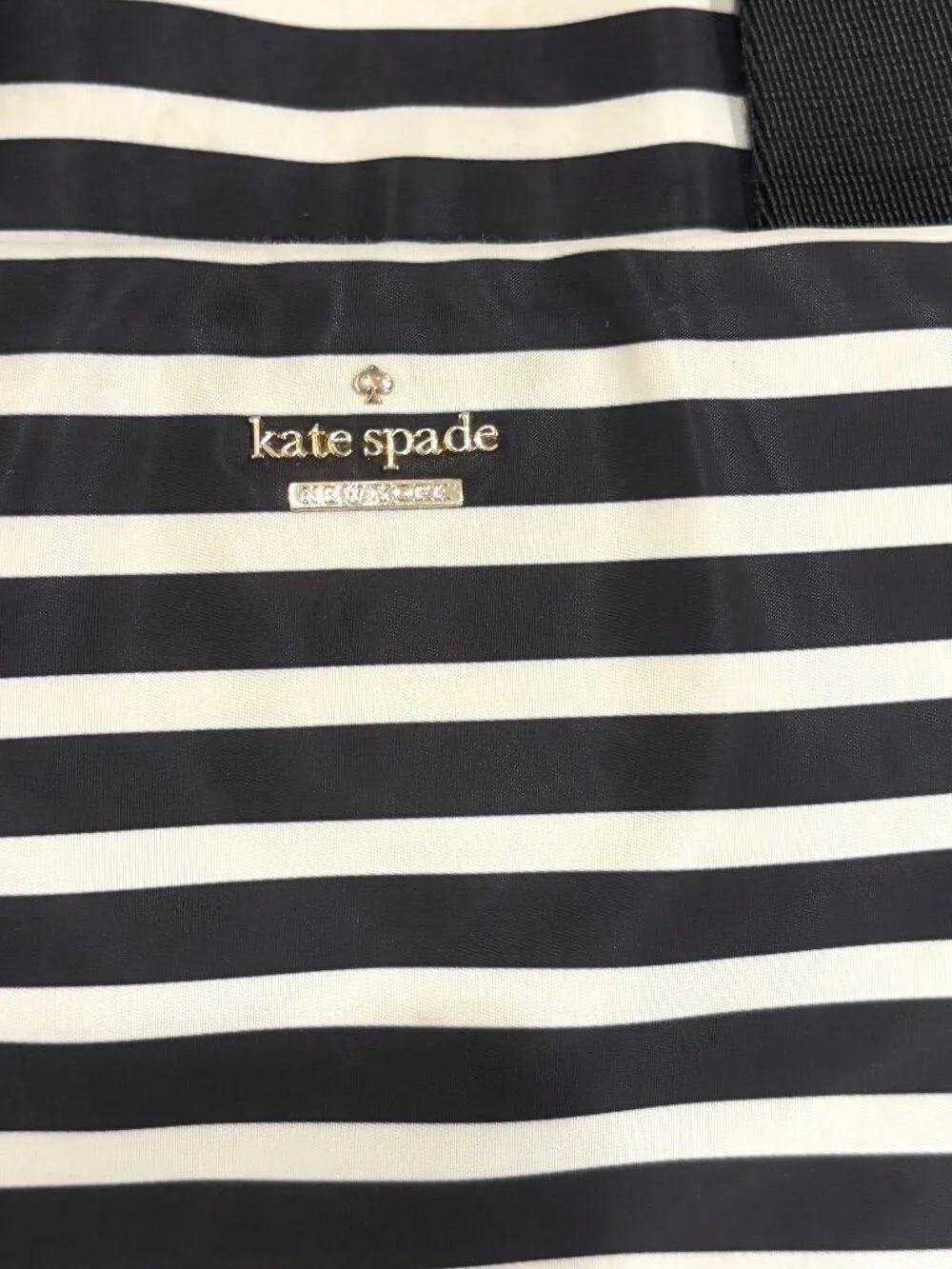 Parisian Girl Kate Spade Nylon Striped Laptop Bag Messenger Crossbody